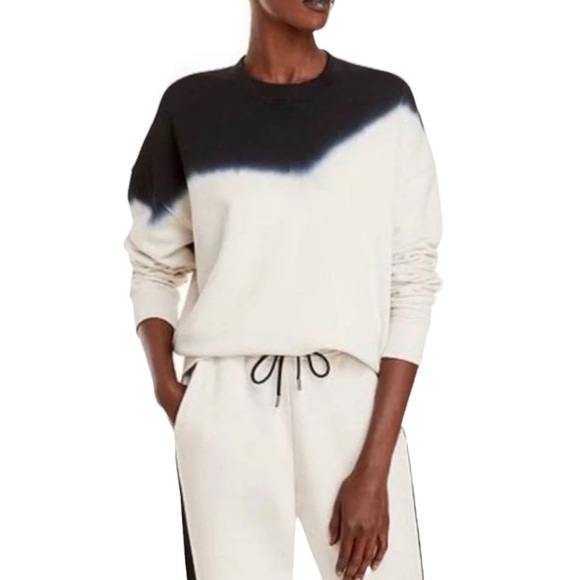 ATM Anthony Thomas Melillo Dip Dye Crewneck Sweater - Picture 1 of 6